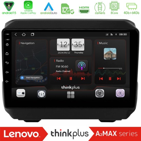 Lenovo Thinkplus A2MAX Series 8Core Android15 4+64GB Jeep Wrangler 2018-> Navigation Multimedia Tablet 9" Lenovo Thinkplus A2MAX Series 8Core Android15 4+64GB Jeep Wrangler 2018-> Navigation Multimedia Tablet 9"
