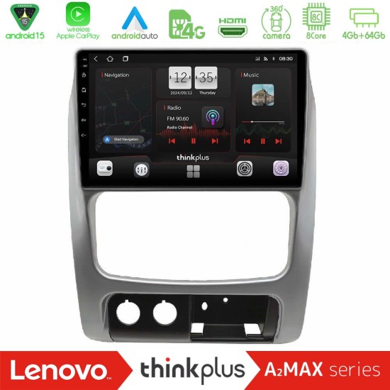 Lenovo Thinkplus A2MAX Series 8Core Android15 4+64GB Jeep Cherokee (KJ) 2002-2007 Navigation Multimedia Tablet 9″