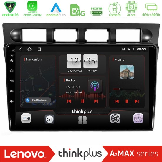 Lenovo Thinkplus A2MAX Series 8Core Android15 4+64GB  Kia Picanto 2004-2007 Navigation Multimedia Tablet 9"
