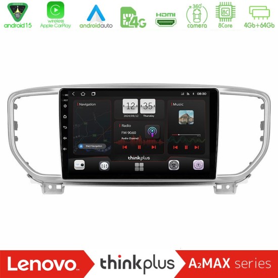 Lenovo Thinkplus A2MAX Series 8Core Android15 4+64GB  Kia Sportage 2018-2021 Navigation Multimedia Tablet 9"