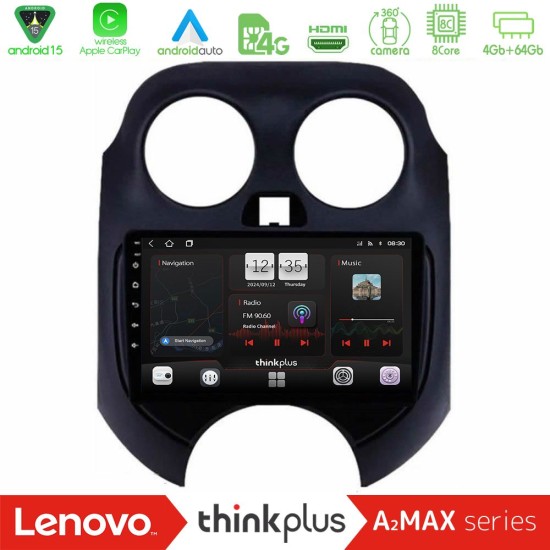 Lenovo Thinkplus A2MAX Series 8Core Android15 4+64GB Nissan Micra 2011-2014 Navigation Multimedia Tablet 9" Lenovo Thinkplus A2MAX Series 8Core Android15 4+64GB Nissan Micra 2011-2014 Navigation Multimedia Tablet 9"
