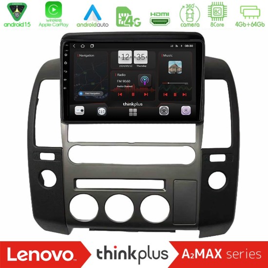 Lenovo Thinkplus A2MAX Series 8Core Android15 4+64GB   Nissan Navara D40 2006-2012 (με εργ.οθόνη) Navigation Multimedia Tablet 9"