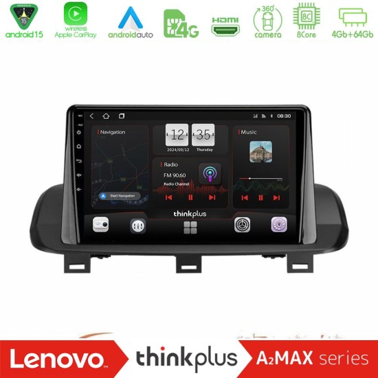 Lenovo Thinkplus A2MAX Series 8Core Android15 4+64GB  Nissan Qashqai J12 amp; X-Trail T33 Navigation Multimedia Tablet 10"