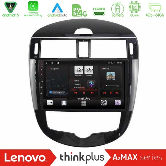 Lenovo Thinkplus A2MAX Series 8Core Android15 4+64GB  Nissan Pulsar 2015-2018 Navigation Multimedia Tablet 9"