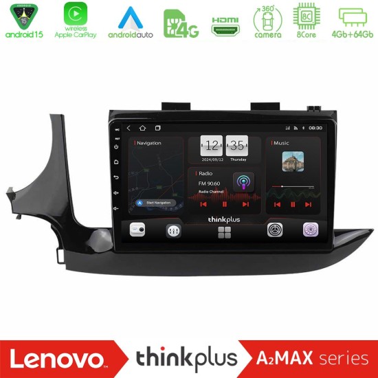 Lenovo Thinkplus A2MAX Series 8Core Android15 4+64GB  Opel Mokka 2016-2020 Navigation Multimedia Tablet 9"