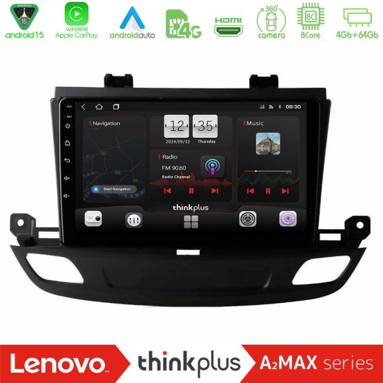 Lenovo Thinkplus A2MAX Series 8Core Android15 4+64GB  Opel Insignia 2 2017-2020 Navigation Multimedia Tablet 9"