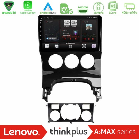 Lenovo Thinkplus A2MAX Series 8Core Android15 4+64GB  Peugeot 3008 AUTO A/C Navigation Multimedia Tablet 9"
