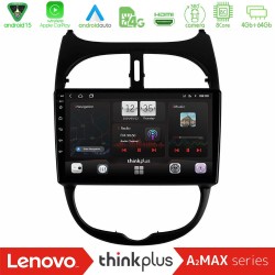 Lenovo Thinkplus A2MAX Series 8Core Android15 4+64GB  Peugeot 206 Navigation Multimedia Tablet 9"
