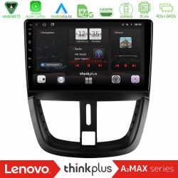 Lenovo Thinkplus A2MAX Series 8Core Android15 4+64GB  Peugeot 207 Navigation Multimedia Tablet 9"