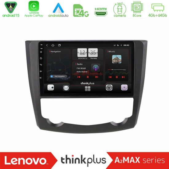 Lenovo Thinkplus A2MAX Series 8Core Android15 4+64GB  Renault Kadjar Navigation Multimedia Tablet 9"