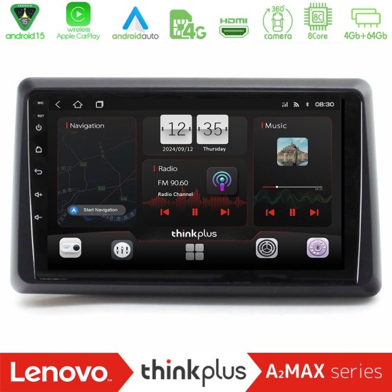 Lenovo Thinkplus A2MAX Series 8Core Android15 4+64GB Renault Express 2020-2025 Navigation Multimedia Tablet 9"