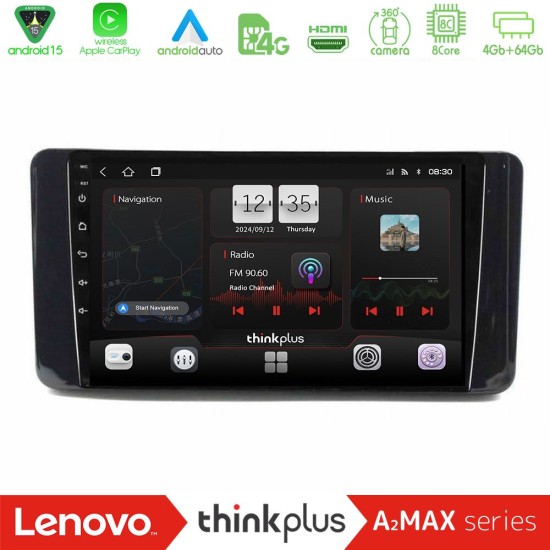Lenovo Thinkplus A2MAX Series 8Core Android15 4+64GB  Skoda Kamiq 2019-2022 Navigation Multimedia Tablet 9"