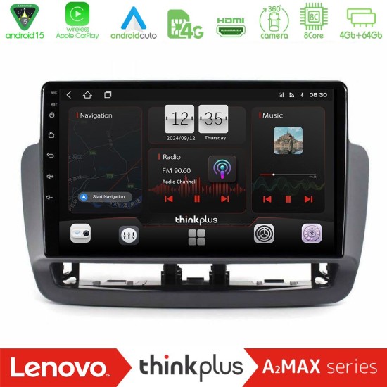 Lenovo Thinkplus A2MAX Series 8Core Android15 4+64GB  Seat Ibiza 2012-2015 Navigation Multimedia Tablet 9"