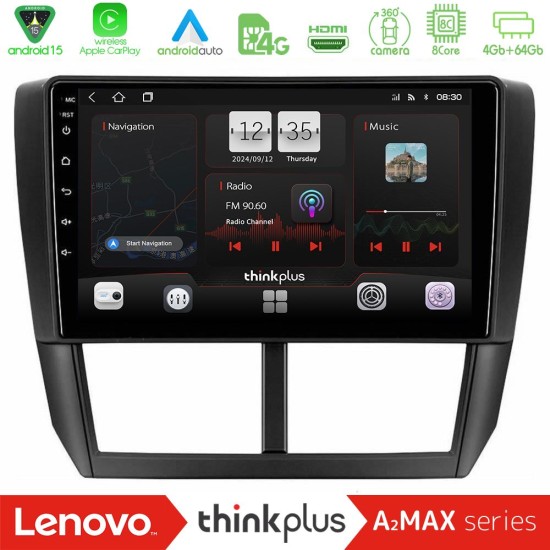 Lenovo Thinkplus A2MAX Series 8Core Android15 4+64GB  Subaru Forester Navigation Multimedia Tablet 9"