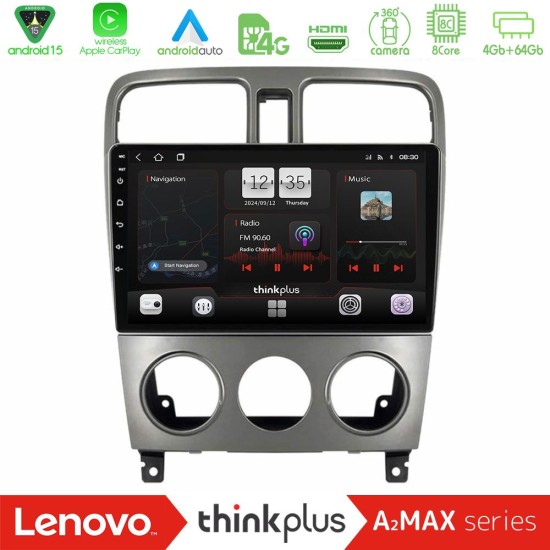 Lenovo Thinkplus A2MAX Series 8Core Android15 4+64GB  Subaru Forester 2003-2007 Navigation Multimedia Tablet 9"