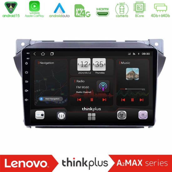 Lenovo Thinkplus A2MAX Series 8Core Android15 4+64GB  Suzuki Alto amp; Nissan Pixo Navigation Multimedia Tablet 9"
