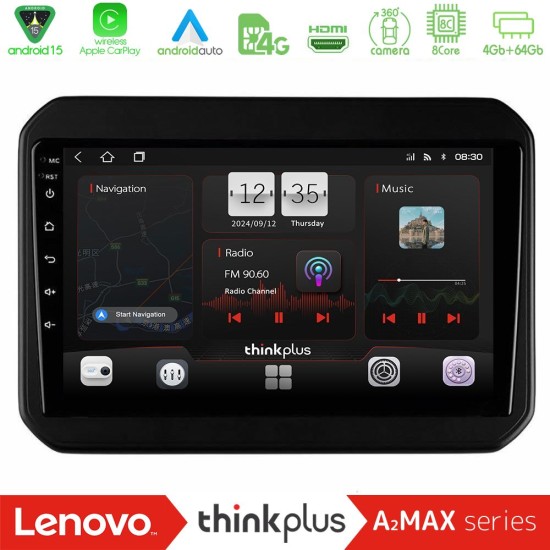 Lenovo Thinkplus A2MAX Series 8Core Android15 4+64GB  Suzuki Ignis Navigation Multimedia Tablet 9"