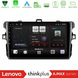 Lenovo Thinkplus A2MAX Series 8Core Android15 4+64GB  Toyota Corolla 2007-2012 Navigation Multimedia Tablet 9"