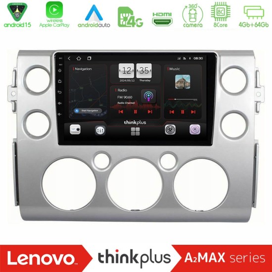 Lenovo Thinkplus A2MAX Series 8Core Android15 4+64GB Toyota FJ 2007-2014 Navigation Multimedia Tablet 9"