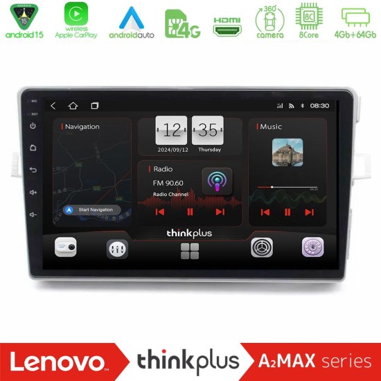 Lenovo Thinkplus A2MAX Series 8Core Android15 4+64GB Toyota Verso 2009-2018 Navigation Multimedia Tablet 9"