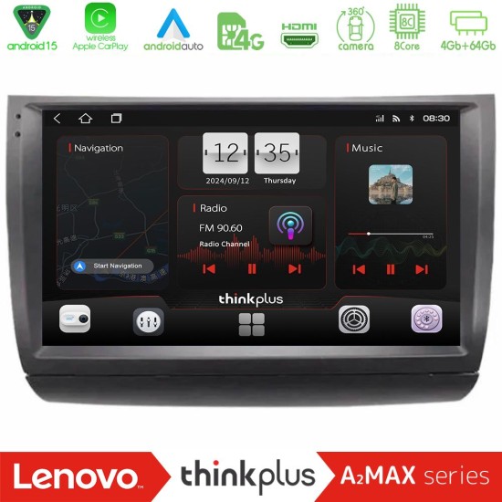Lenovo Thinkplus A2MAX Series 8Core Android15 4+64GB  Toyota Prius 2004-2009 Navigation Multimedia Tablet 9"