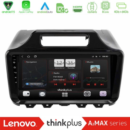 Lenovo Thinkplus A2MAX Series 8Core Android15 4+64GB  Toyota iQ 2008 – 2015 Navigation Multimedia Tablet 9"
