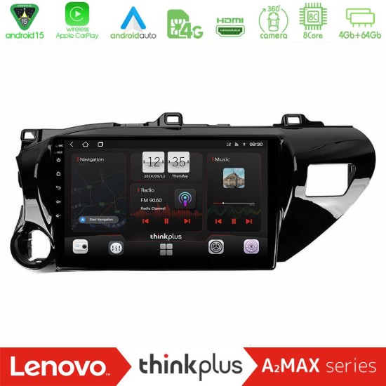 Lenovo Thinkplus A2MAX Series 8Core Android15 4+64GB Toyota Hilux 2017-2021 Navigation Multimedia Tablet 10" Lenovo Thinkplus A2MAX Series 8Core Android15 4+64GB Toyota Hilux 2017-2021 Navigation Multimedia Tablet 10"
