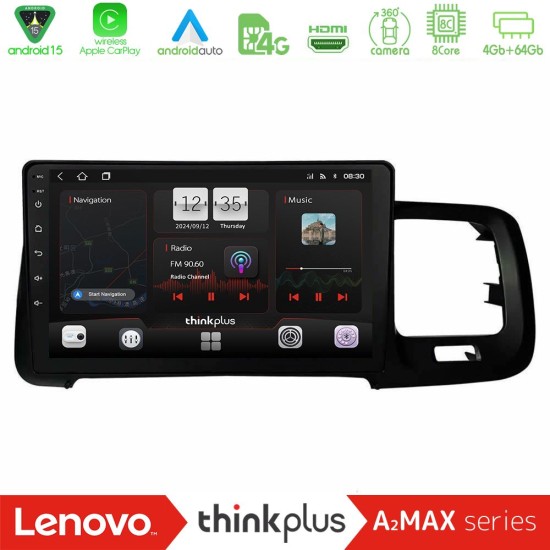 Lenovo Thinkplus A2MAX Series 8Core Android15 4+64GB  Volvo S60 2010-2018 Navigation Multimedia Tablet 9"