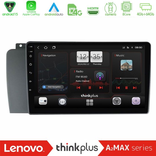 Lenovo Thinkplus A2MAX Series 8Core Android15 4+64GB  Volvo S60 2004-2009 Navigation Multimedia Tablet 9"