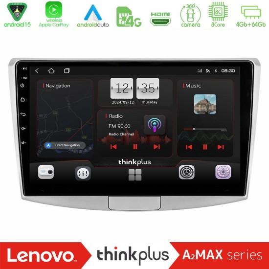 Lenovo Thinkplus A2MAX Series 8Core Android15 4+64GB  VW Passat Navigation Multimedia Tablet 10"