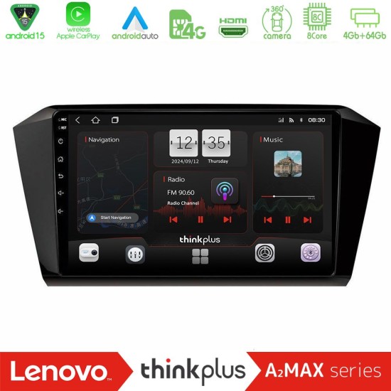 Lenovo Thinkplus A2MAX Series 8Core Android15 4+64GB  VW Passat Navigation Multimedia Tablet 10"