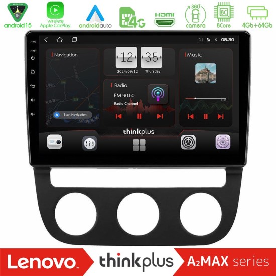 Lenovo Thinkplus A2MAX Series 8Core Android15 4+64GB  VW Jetta Navigation Multimedia Tablet 10"