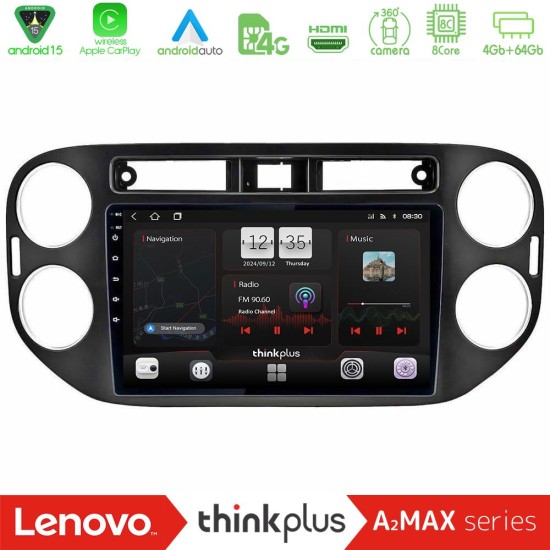 Lenovo Thinkplus A2MAX Series 8Core Android15 4+64GB  VW Tiguan Navigation Multimedia Tablet 9" (23mm alarm button)