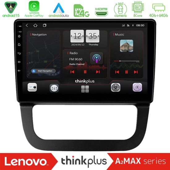 Lenovo Thinkplus A2MAX Series 8Core Android15 4+64GB  VW Jetta Navigation Multimedia Tablet 10"