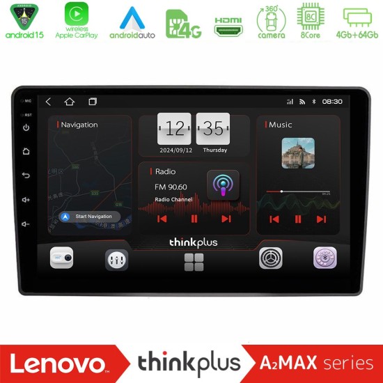 Lenovo Thinkplus A2MAX Series 8Core Android15 4+64GB  VW Passat Navigation Multimedia Tablet 9"