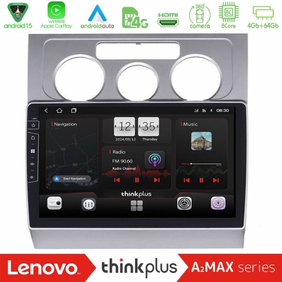 Lenovo Thinkplus A2MAX Series 8Core Android15 4+64GB  VW Touran 2003-2011 Navigation Multimedia Tablet 10"