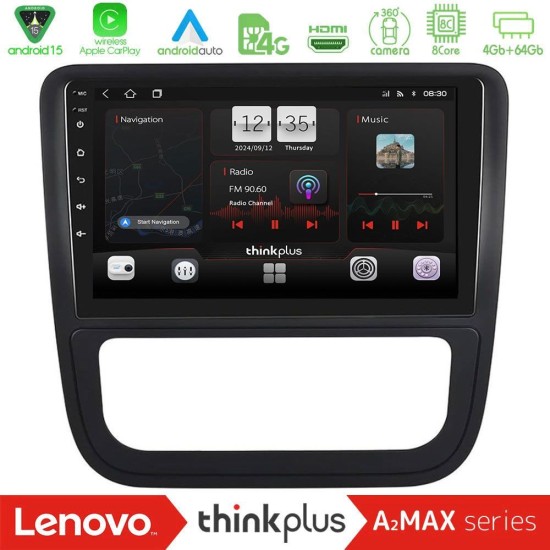 Lenovo Thinkplus A2MAX Series 8Core Android15 4+64GB  VW Scirocco 2008-2014 Navigation Multimedia Tablet 9" (Μαύρο Χρώμα)