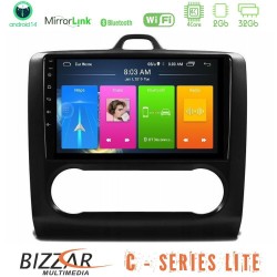 Bizzar C Series Lite 4Core Android14 2+32GB Ford Focus Auto AC Navigation Multimedia Tablet 9"