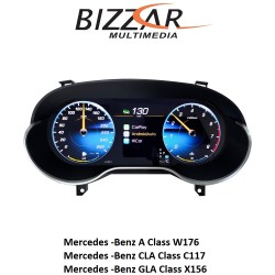 Mercedes A/GLA/CLA W176/X156/C117 2013~2019 Digital HD LCD Instrument Cluster 12.3" με Carplay | HDMI in Mercedes A/GLA/CLA W176/X156/C117 2013~2019 Digital HD LCD Instrument Cluster 12.3" με Carplay | HDMI in