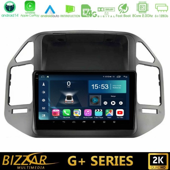 Bizzar G+ Series Mitsubishi Pajero 2002-2006 8core Android14 6+128GB Navigation Multimedia Tablet 9"