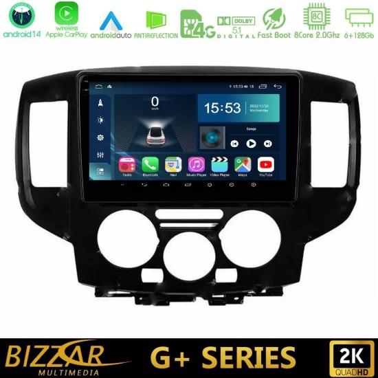 Bizzar G+ Series Nissan NV200 8core Android14 6+128GB Navigation Multimedia Tablet 9" (Μαύρο)
