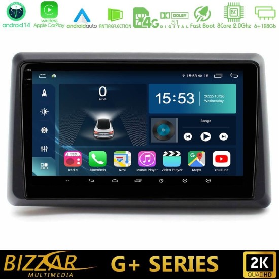 Bizzar G+ Series Renault Express 2020-2025 8core Android14 6+128GB Navigation Multimedia Tablet 9" Bizzar G+ Series Renault Express 2020-2025 8core Android14 6+128GB Navigation Multimedia Tablet 9"