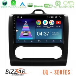 Bizzar LQ Series 4Core Android14 2+32GB Ford Focus Auto AC Navigation Multimedia Tablet 9" Με Carplay & Android Auto