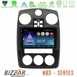 Bizzar ND3 Series 8Core Android15 2+64GB  Chrysler PT-Cruiser 2000-2005 Navigation Multimedia Tablet 9"