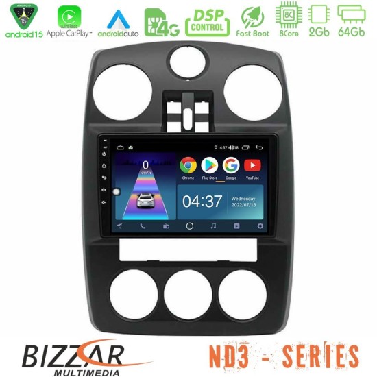 Bizzar ND3 Series 8Core Android15 2+64GB Chrysler PT-Cruiser 2000-2005 Navigation Multimedia Tablet 9" Bizzar ND3 Series 8Core Android15 2+64GB Chrysler PT-Cruiser 2000-2005 Navigation Multimedia Tablet 9"