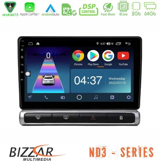 Bizzar ND3 Series 8Core Android15 2+64GB Citroen C3 2016-> Navigation Multimedia Tablet 9" Bizzar ND3 Series 8Core Android15 2+64GB Citroen C3 2016-> Navigation Multimedia Tablet 9"