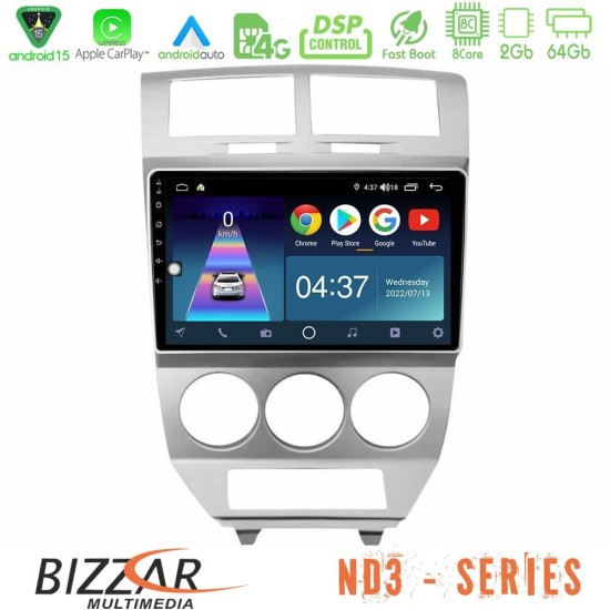 Bizzar ND3 Series 8Core Android15 2+64GB Dodge Caliber 2006-2011 Navigation Multimedia Tablet 10" Bizzar ND3 Series 8Core Android15 2+64GB Dodge Caliber 2006-2011 Navigation Multimedia Tablet 10"