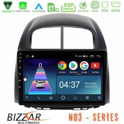 Bizzar ND3 Series 8Core Android15 2+64GB  Daihatsu Sirion/Subaru Justy Navigation Multimedia Tablet 10"