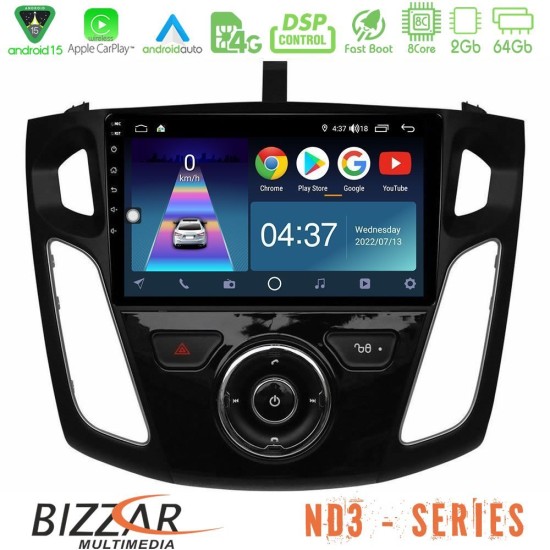 Bizzar ND3 Series 8Core Android15 2+64GB Ford Focus 2012-2018 Navigation Multimedia Tablet 9" Bizzar ND3 Series 8Core Android15 2+64GB Ford Focus 2012-2018 Navigation Multimedia Tablet 9"