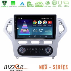 Bizzar ND3 Series 8Core Android15 2+64GB  Ford Mondeo 2007-2011 (Auto A/C) Navigation Multimedia Tablet 10"